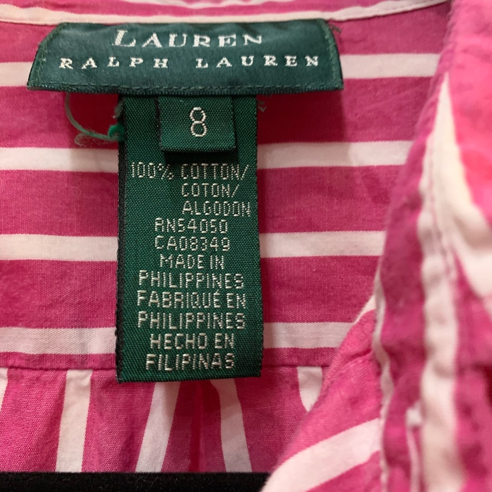 Ralph Lauren Striped Button Up Shirt
